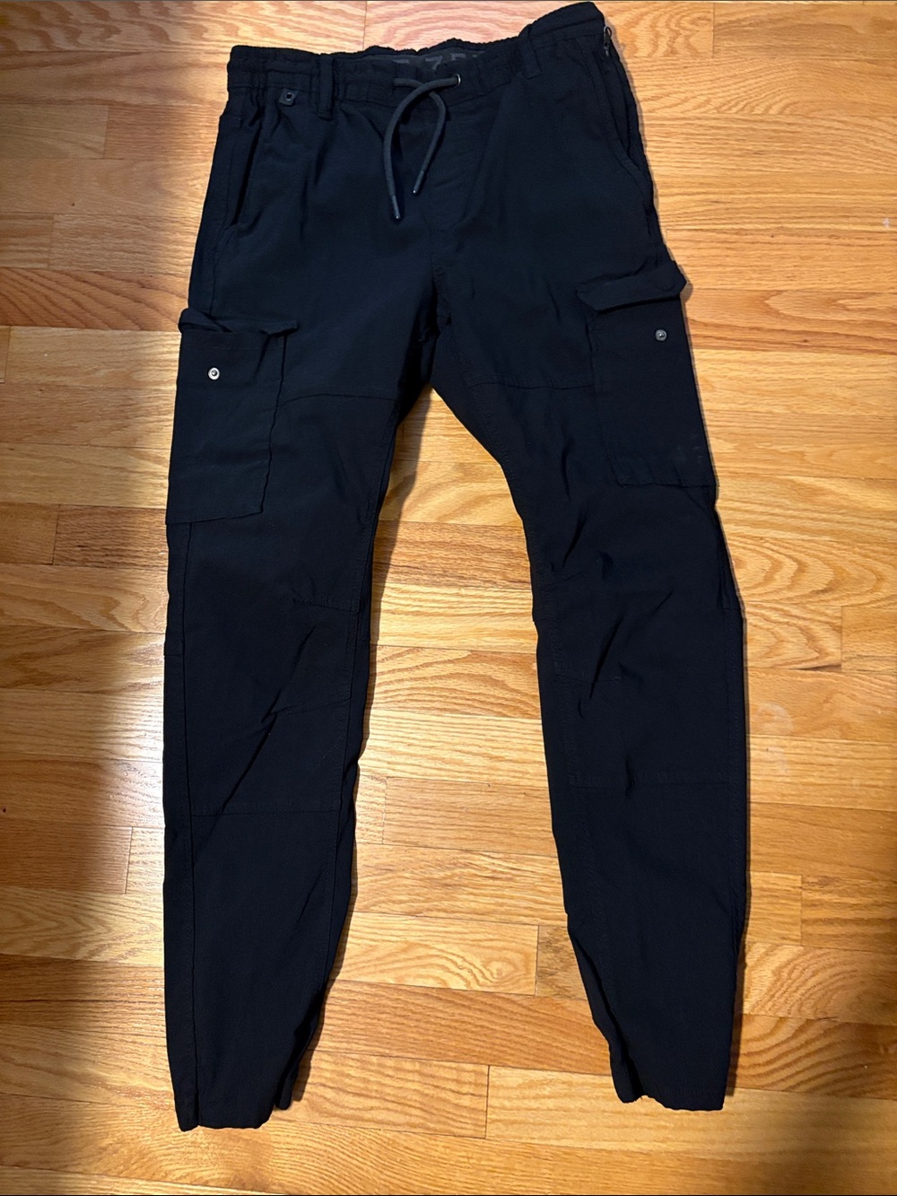 Point Zero Black Cargo Jogger Pants